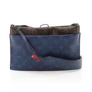 Louis Vuitton blue Pvc Coated Canvas Shoulder Bag (Pre-Owned)