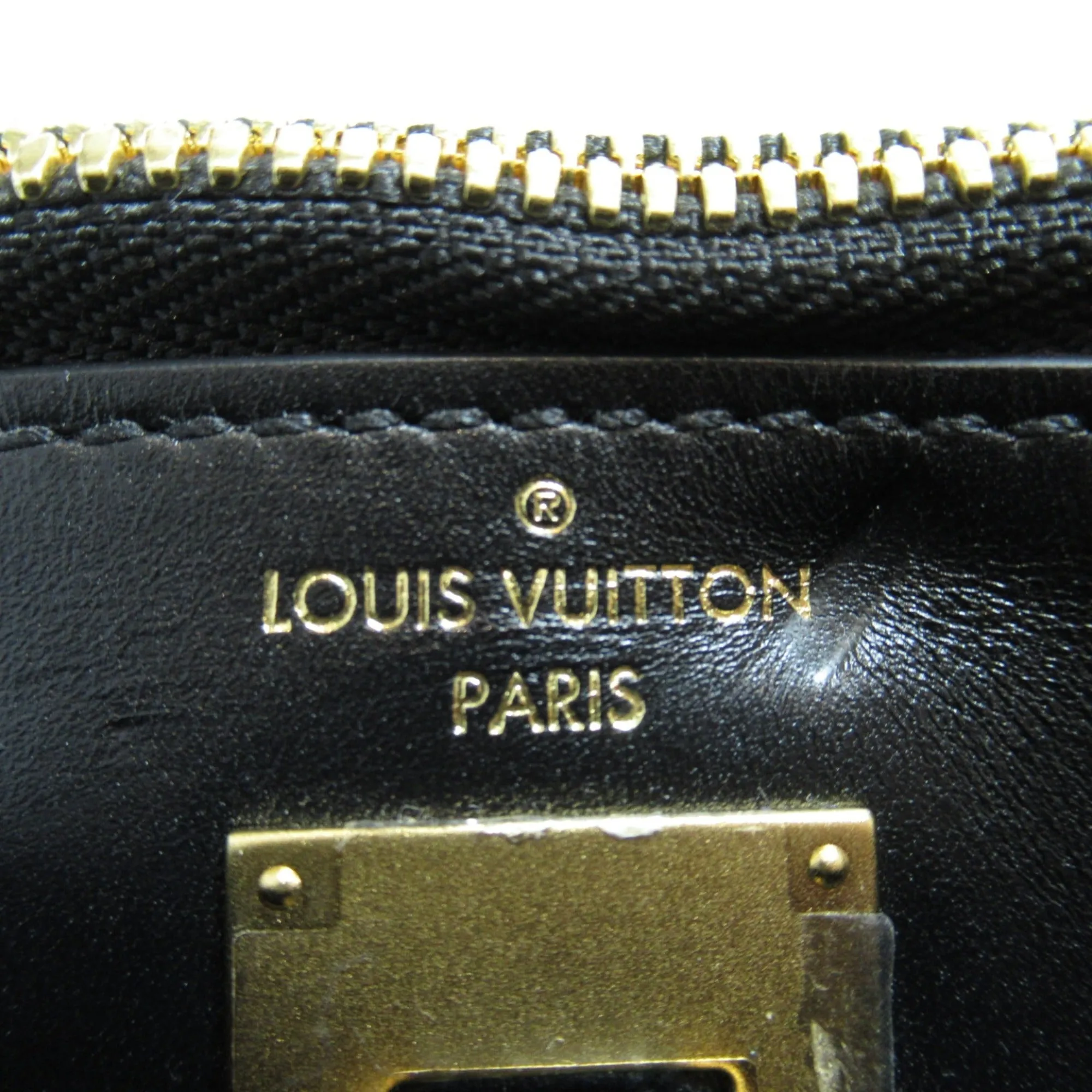LOUIS VUITTON City Steamer PM 2wayShoulder Bag Gold Black leather M53015