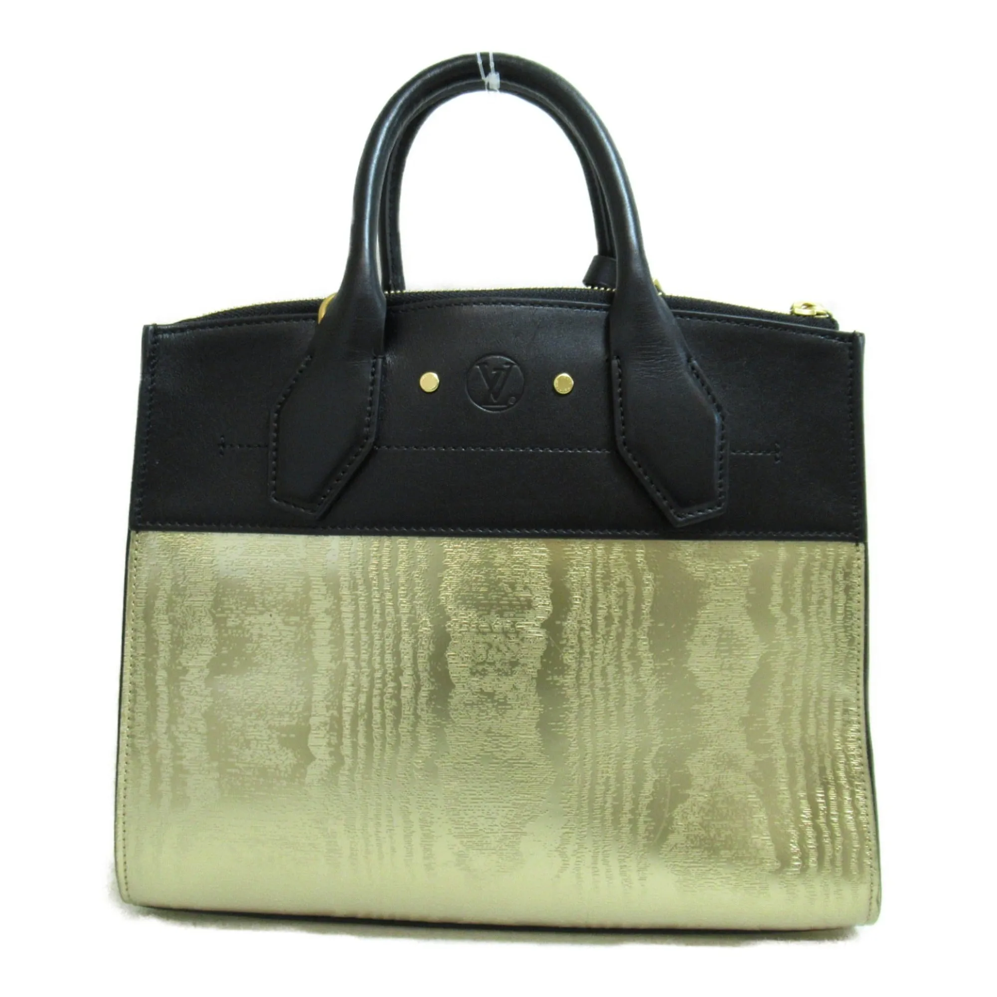 LOUIS VUITTON City Steamer PM 2wayShoulder Bag Gold Black leather M53015