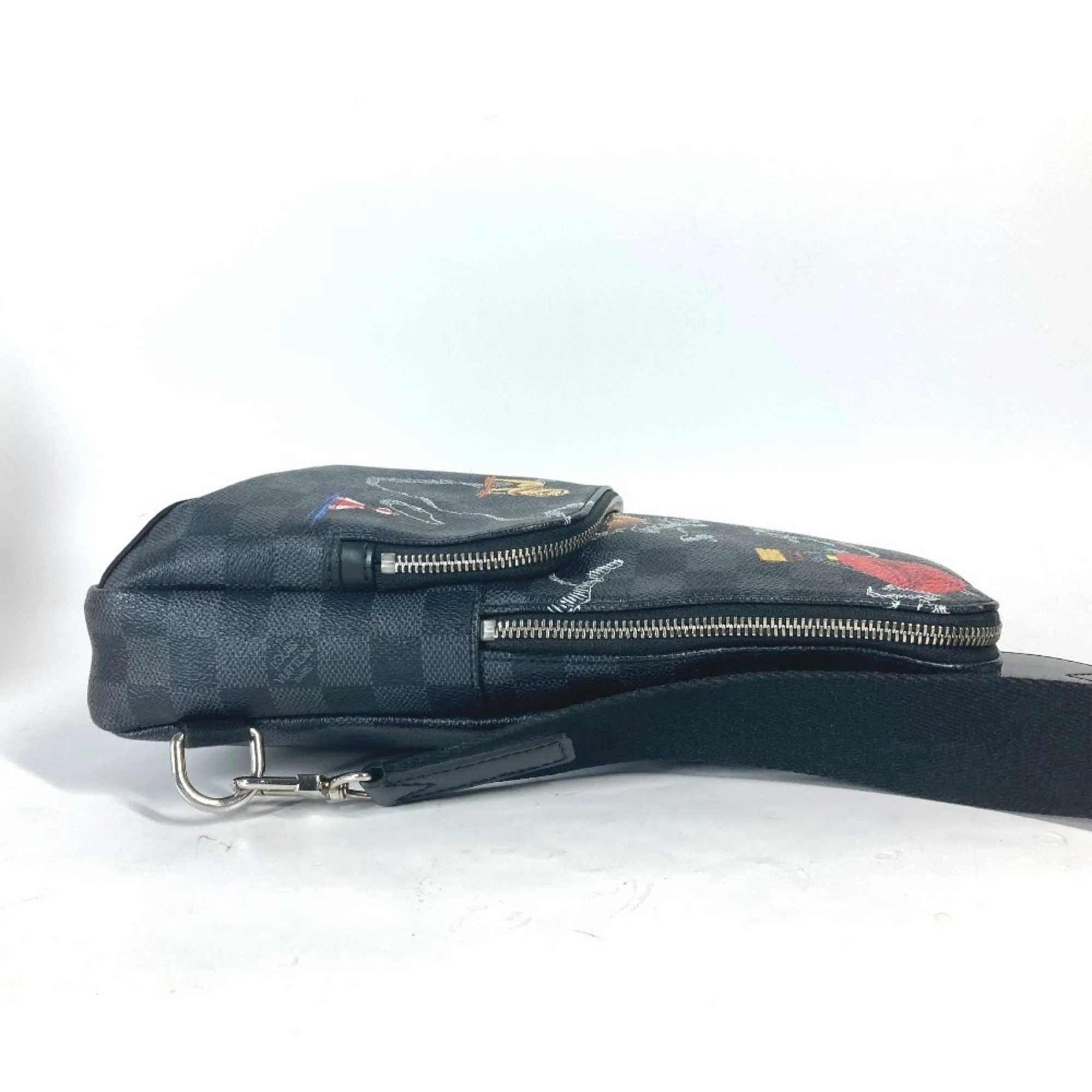 Louis Vuitton  Damier Graphite Shoulder Bag Sling Bag (Pre-Owned)