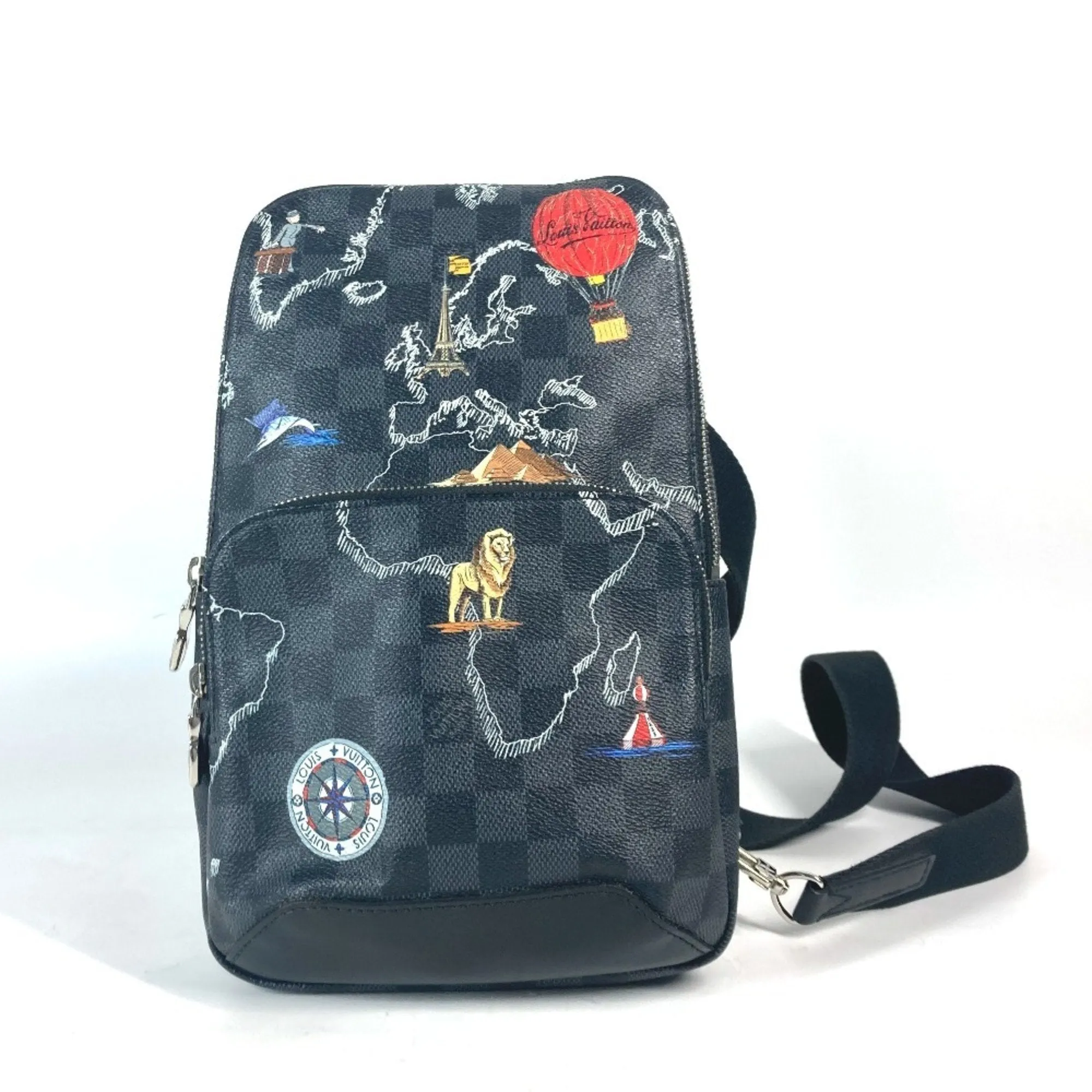 Louis Vuitton  Damier Graphite Shoulder Bag Sling Bag (Pre-Owned)