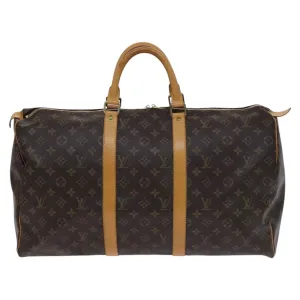 Louis Vuitton Keepall 50 Canvas Travel Bag (Pre-Owned)