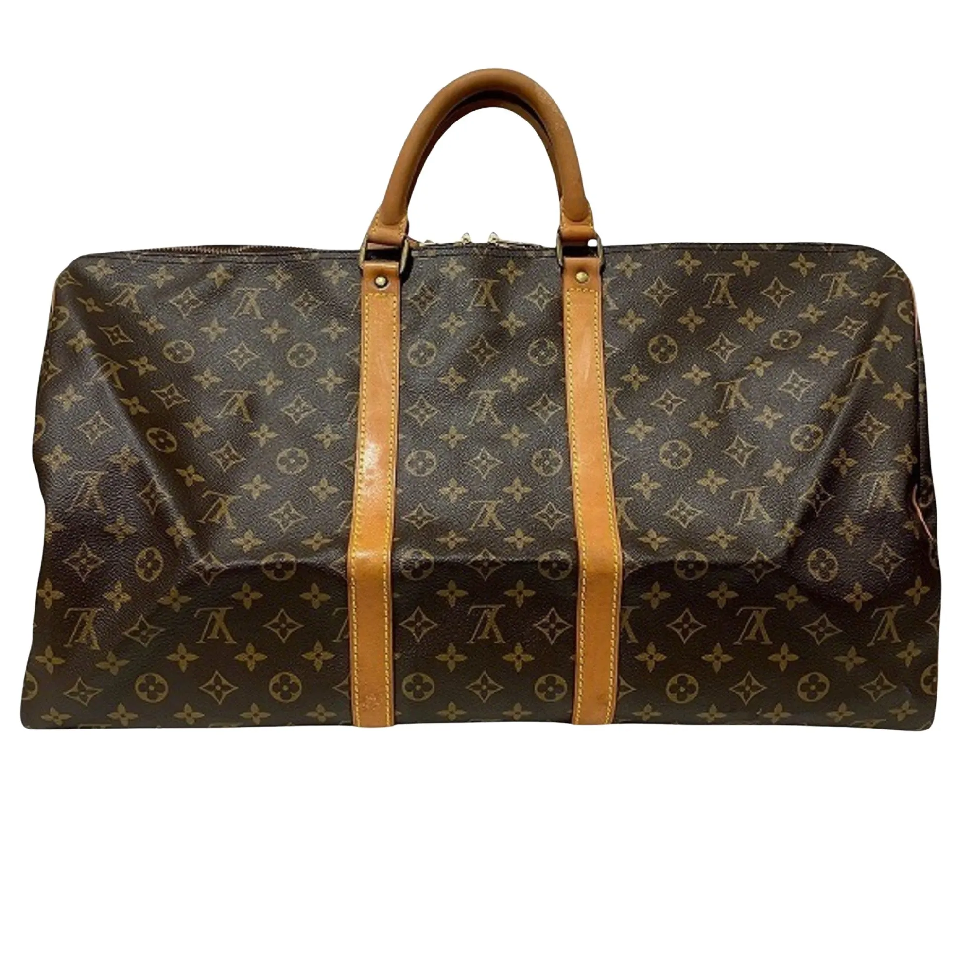 Louis Vuitton Keepall 55 Canvas Travel Bag (Pre-Owned)
