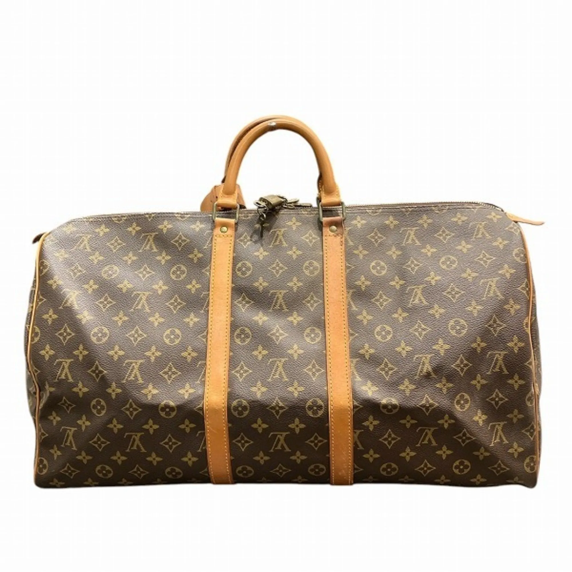 Louis Vuitton Keepall 55 Canvas Travel Bag (Pre-Owned)