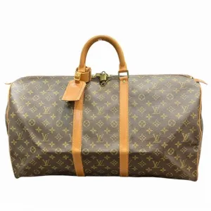 Louis Vuitton Keepall 55 Canvas Travel Bag (Pre-Owned)