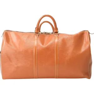 Louis Vuitton Keepall 55 Leather Travel Bag (Pre-Owned)