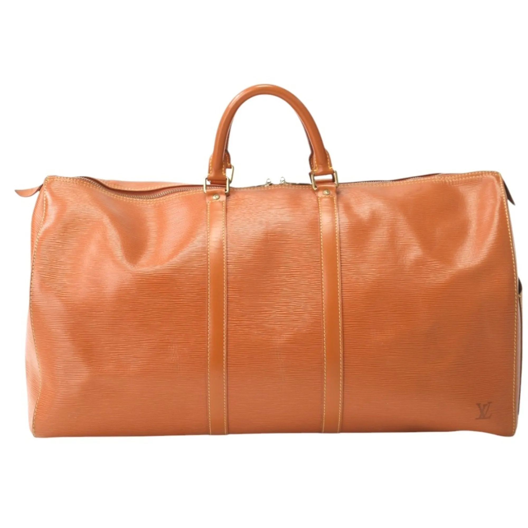 Louis Vuitton Keepall 55 Leather Travel Bag (Pre-Owned)