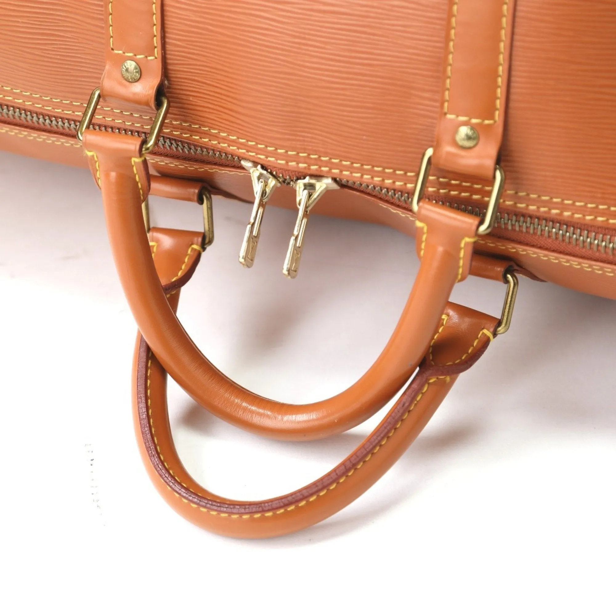 Louis Vuitton Keepall 55 Leather Travel Bag (Pre-Owned)
