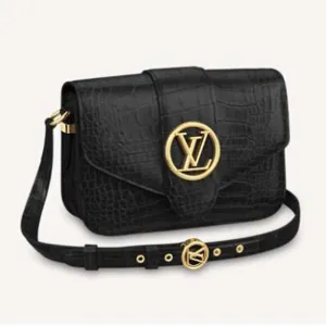 Louis Vuitton LV Women LV Pont 9 Shoulder Bag Crocodilian Alligator Leather