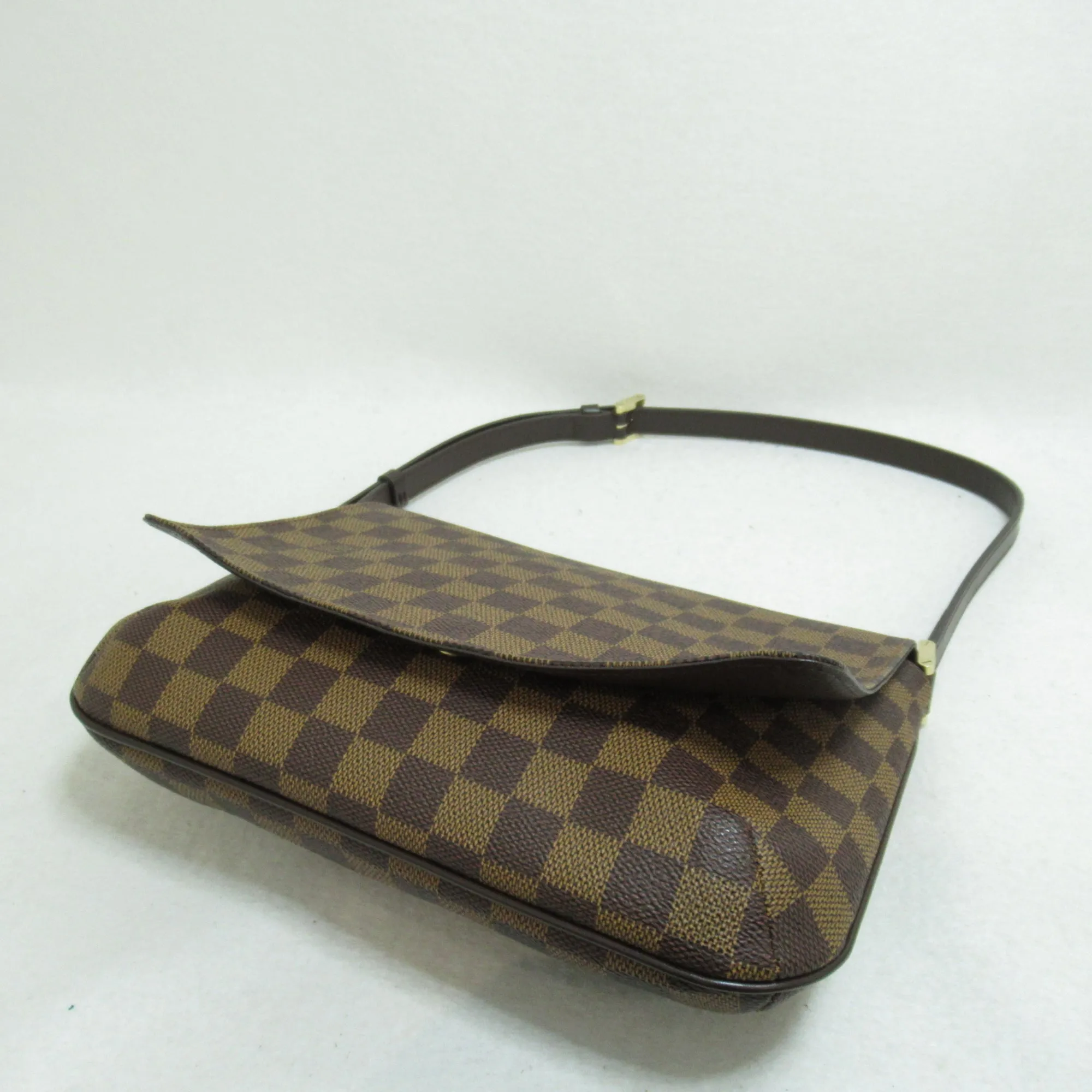 LOUIS VUITTON Musette Tango Short Shoulder Bag Brown Damier PVC coated canvas N51255