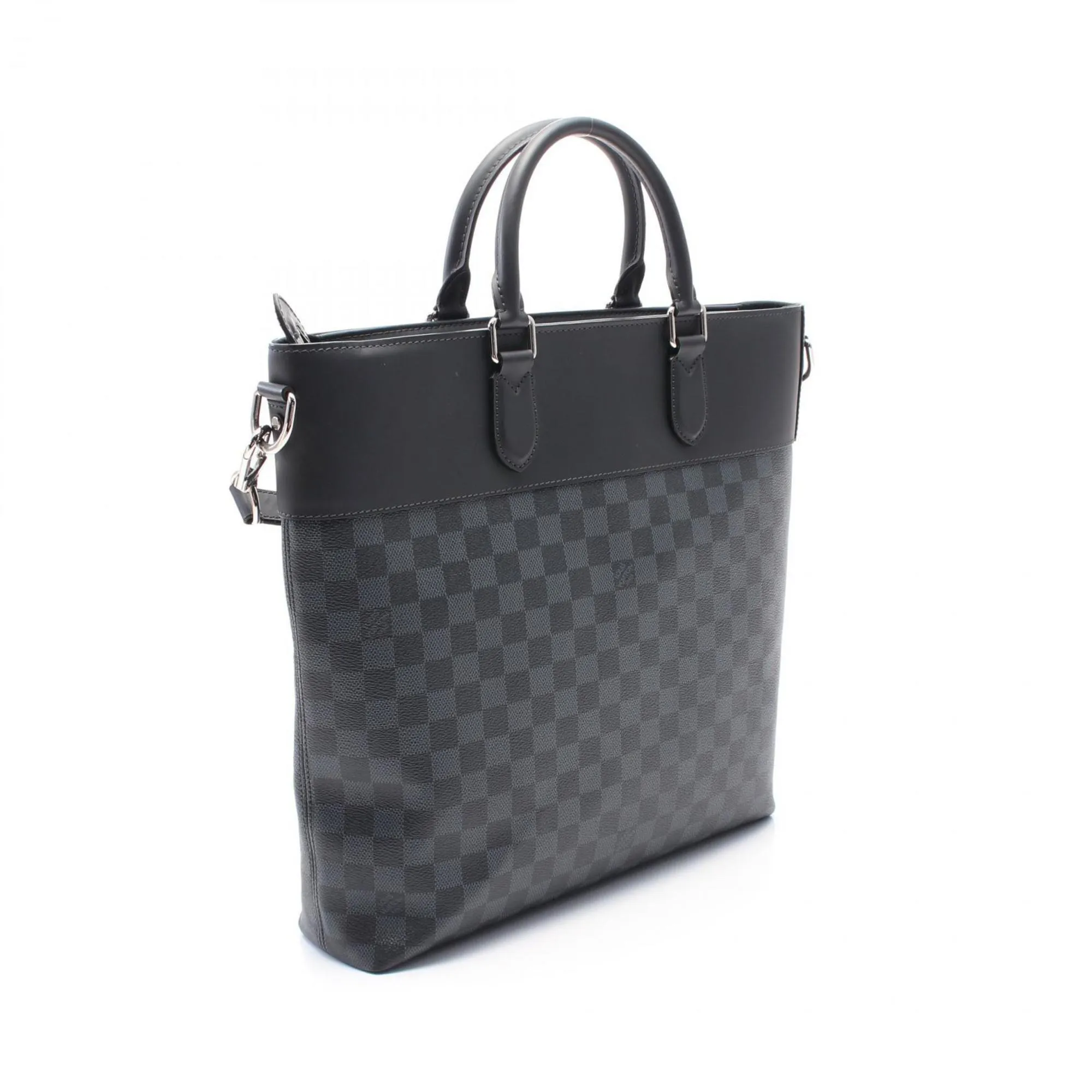 Louis Vuitton Navy Coated Canvas Pvc Leather Tote Bag (Pre-Owned)