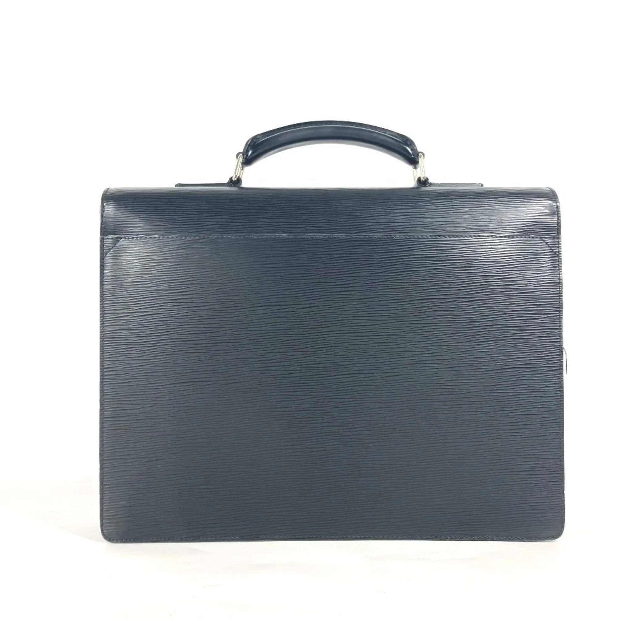 Louis Vuitton Noir Epi Leather Briefcase Handbag (Pre-Owned)