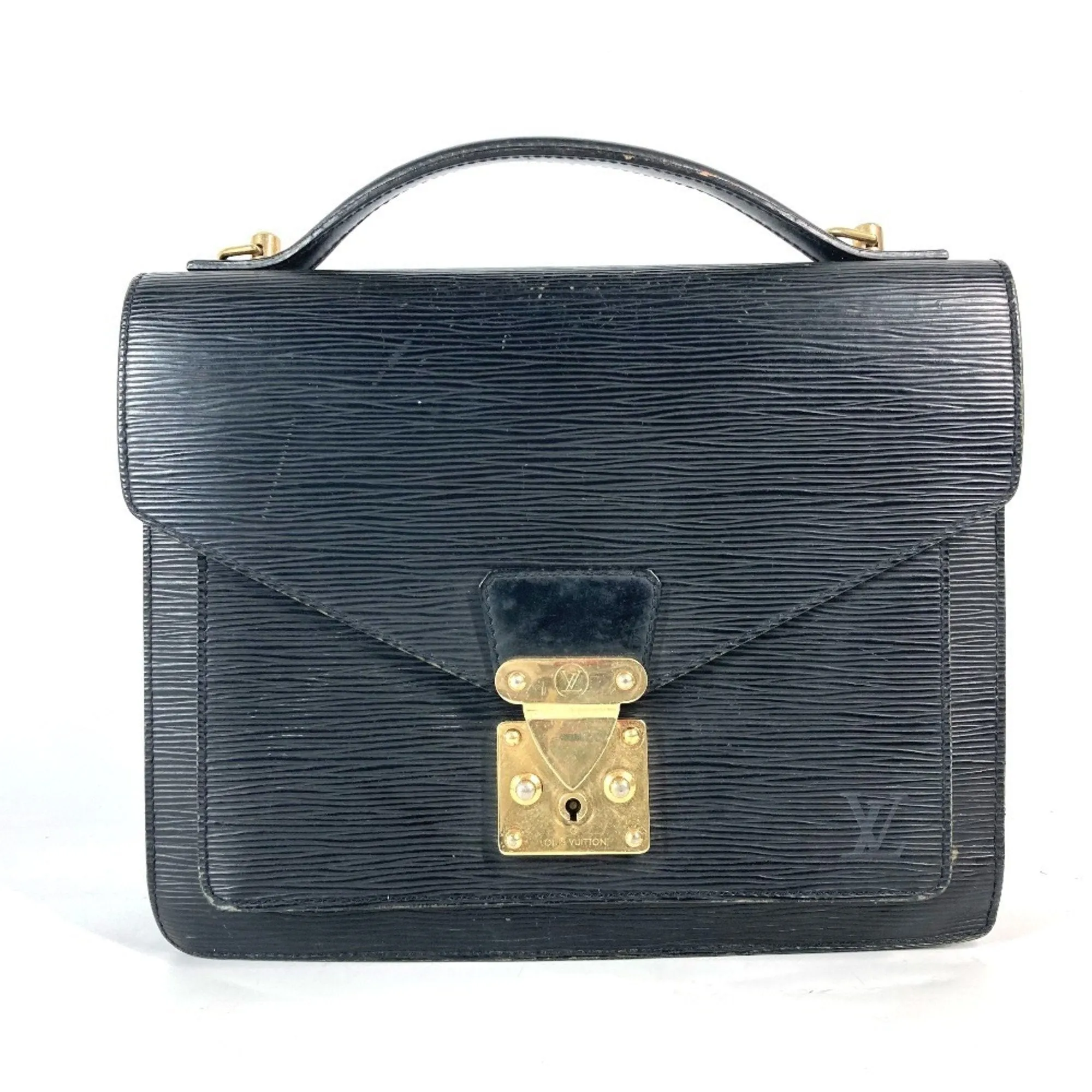 Louis Vuitton Noir Epi Leather Handbag (Pre-Owned)