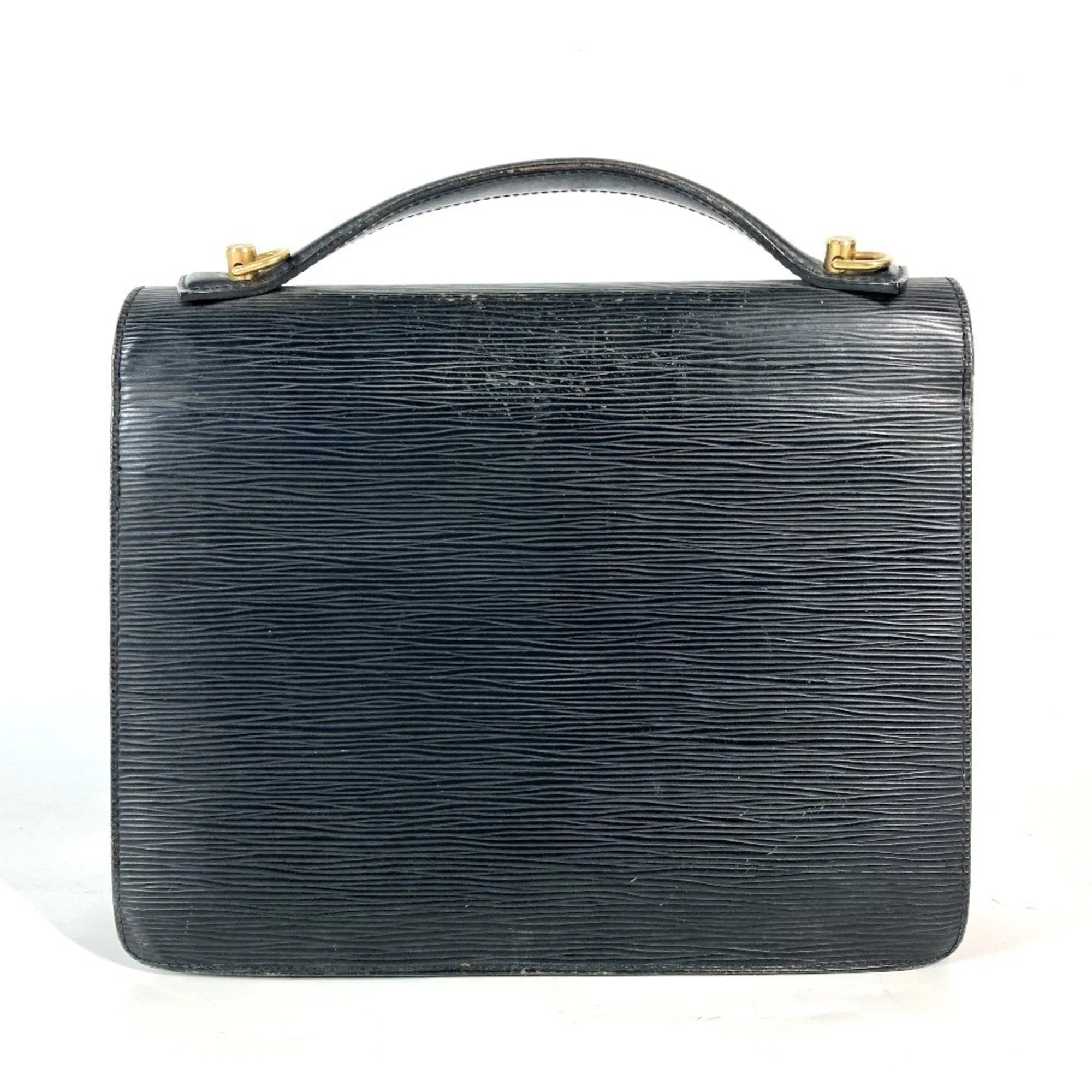 Louis Vuitton Noir Epi Leather Handbag (Pre-Owned)
