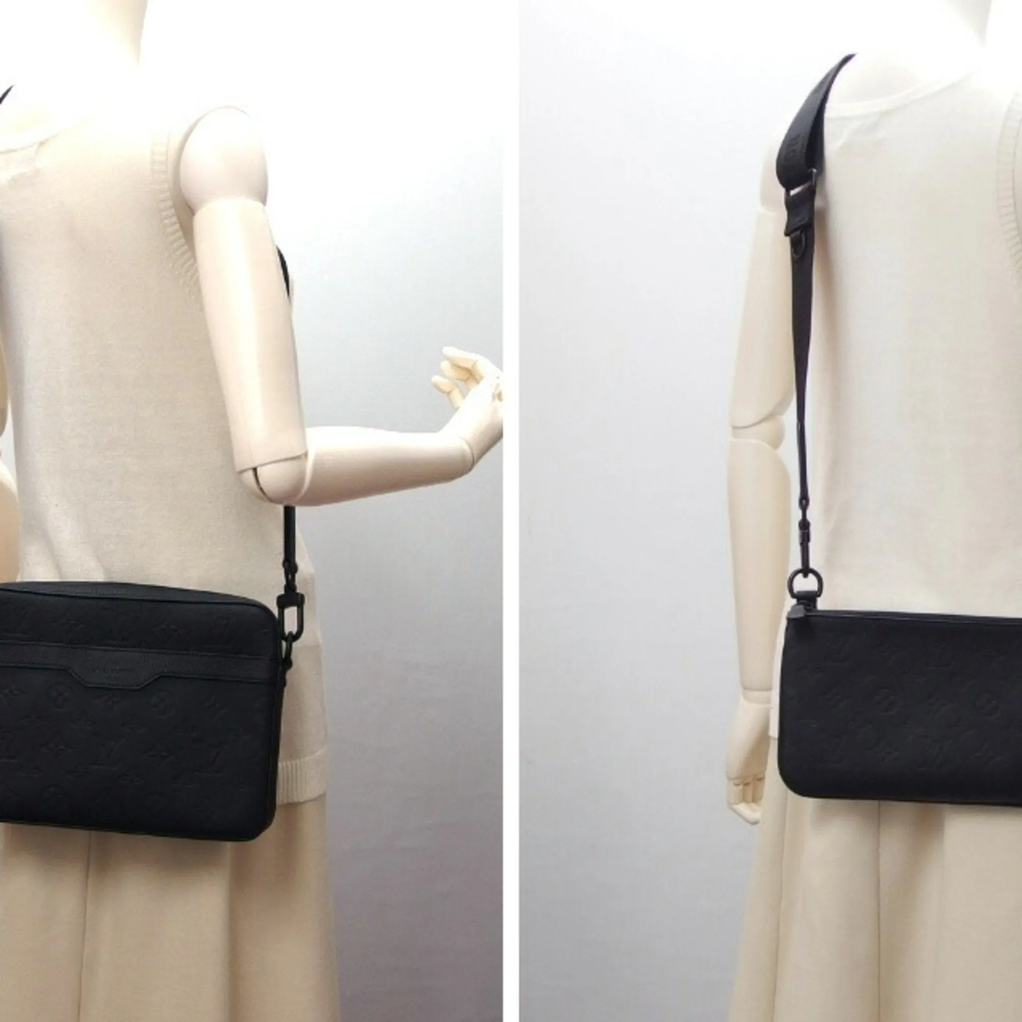 Louis Vuitton Noir Monogram Empreinte Shoulder Bag (Pre-Owned)