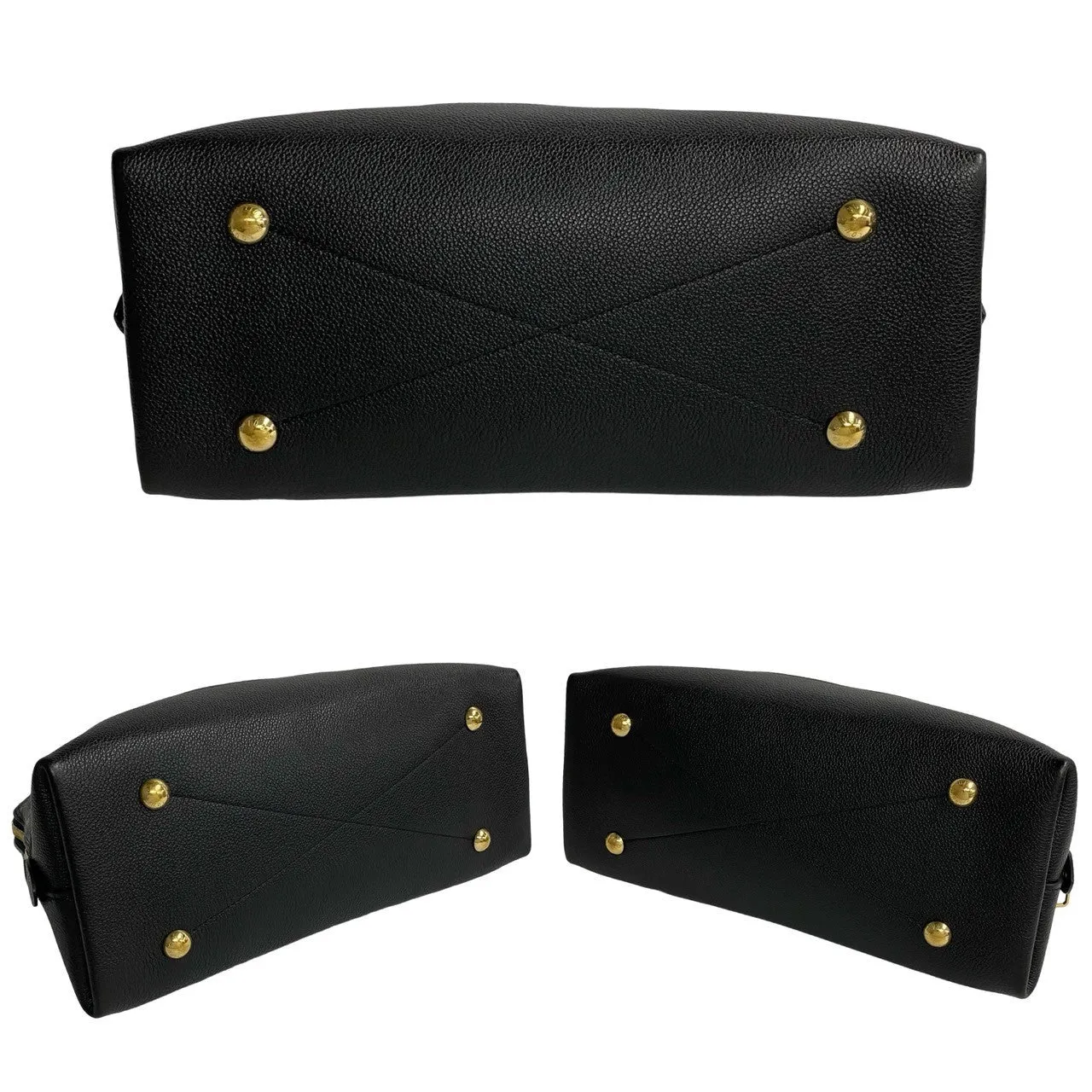 LOUIS VUITTON Shoulder Bag leather black Monogram Unplant Neo Alma PM