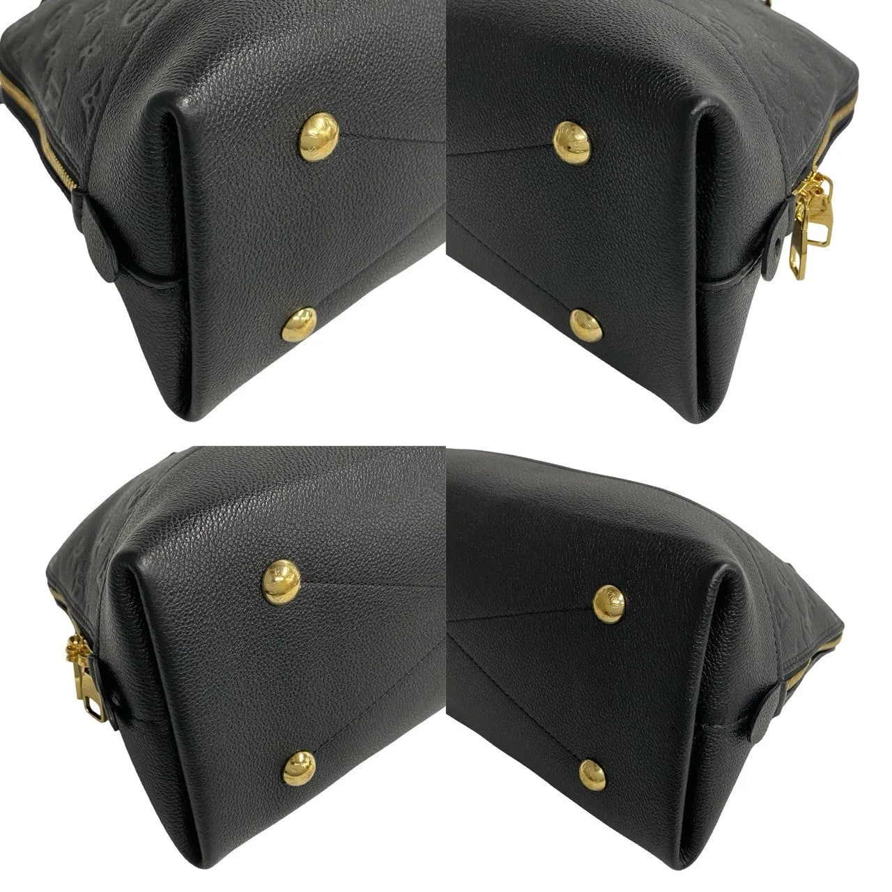 LOUIS VUITTON Shoulder Bag leather black Monogram Unplant Neo Alma PM