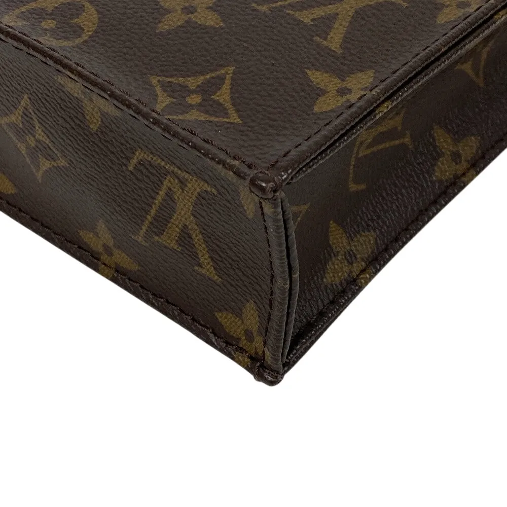 LOUIS VUITTON Shoulder Bag M69442 leather Brown Monogram Eclipse Petit Sac Plat