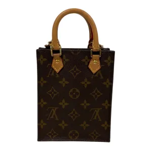 LOUIS VUITTON Shoulder Bag M69442 leather Brown Monogram Eclipse Petit Sac Plat