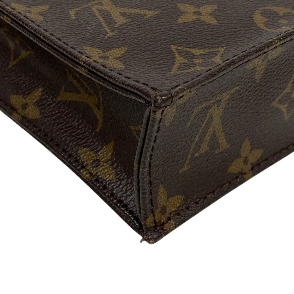 LOUIS VUITTON Shoulder Bag M69442 leather Brown Monogram Eclipse Petit Sac Plat