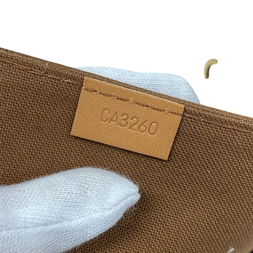 LOUIS VUITTON Shoulder Bag M69442 leather Brown Monogram Eclipse Petit Sac Plat