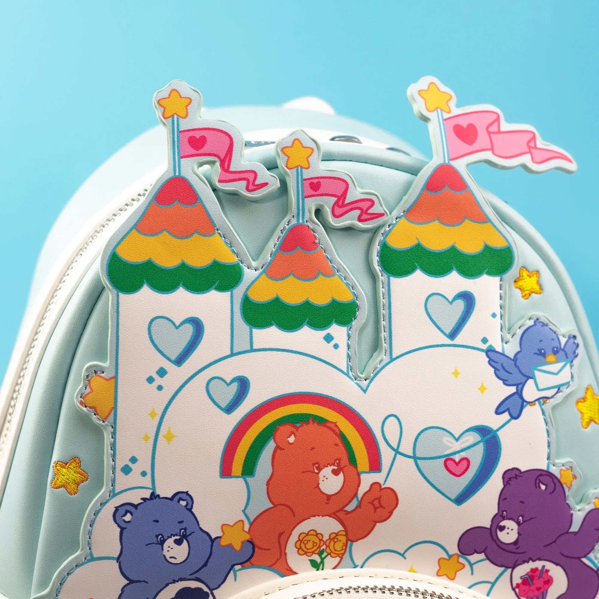 Loungefly x Care Bears Care-A-Lot Castle Mini Backpack