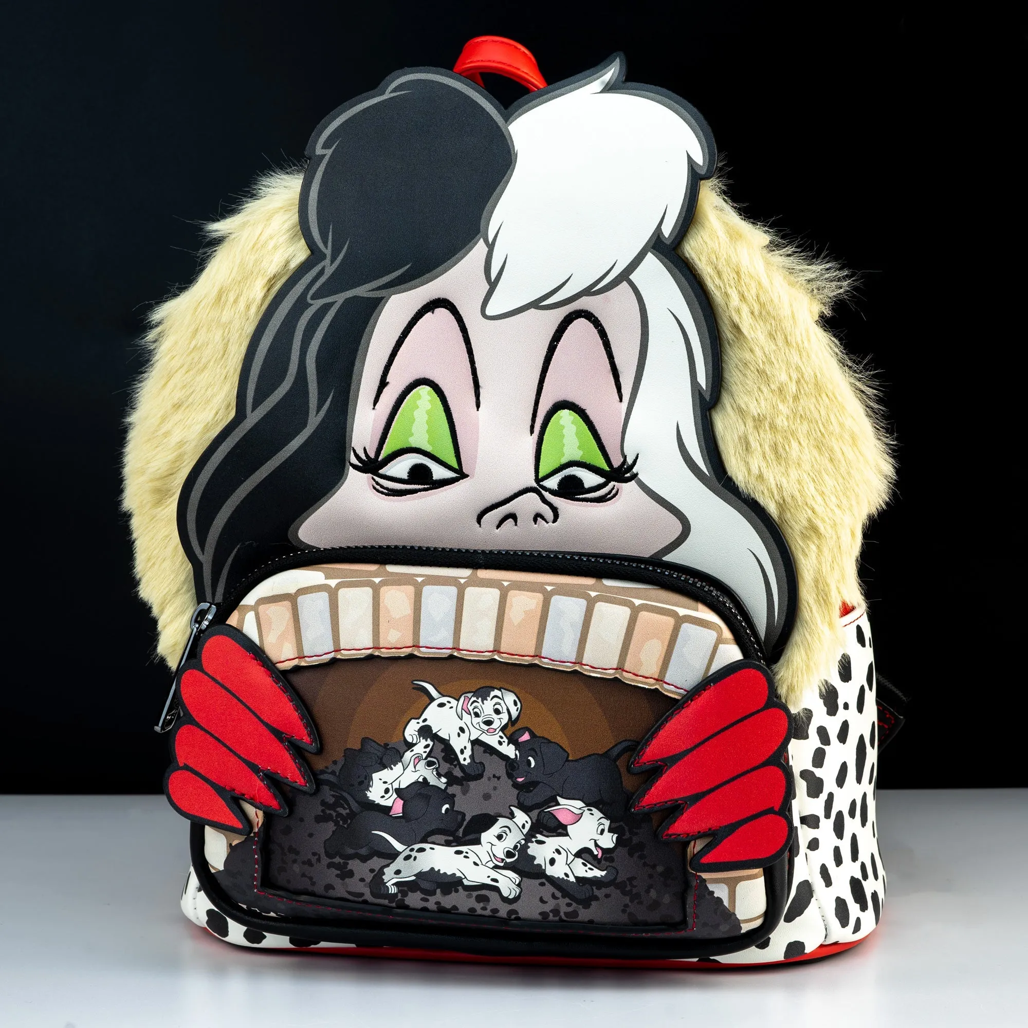 Loungefly x Disney 101 Dalmatians Villains Scene Cruella Mini Backpack