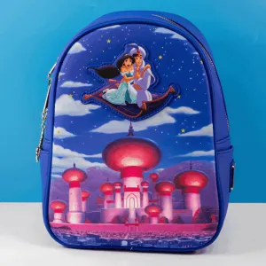 Loungefly x Disney Aladdin A Whole New World Magic Carpet Ride Mini Backpack