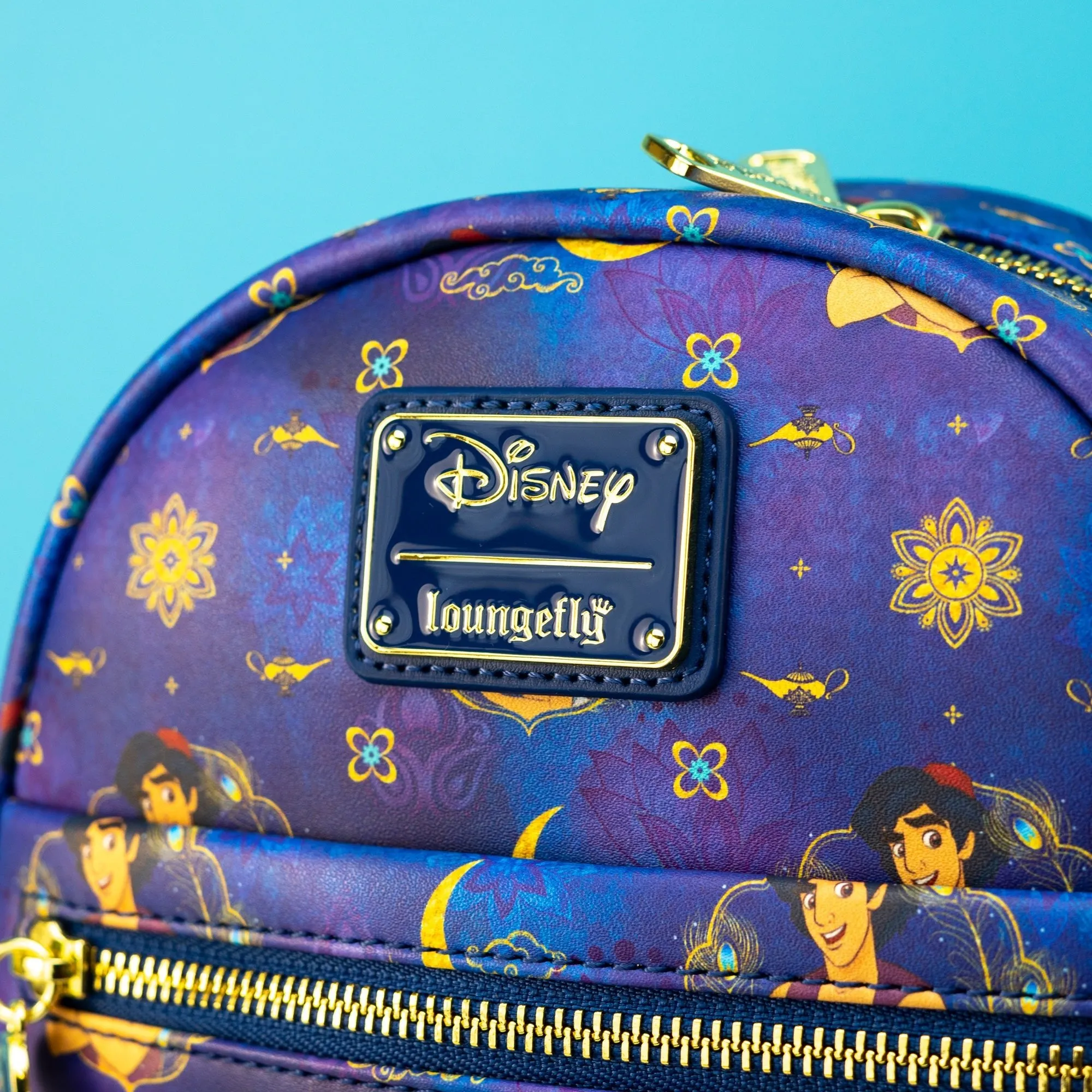 Loungefly x Disney Aladdin Princess Jasmine and Aladdin Print Mini Backpack