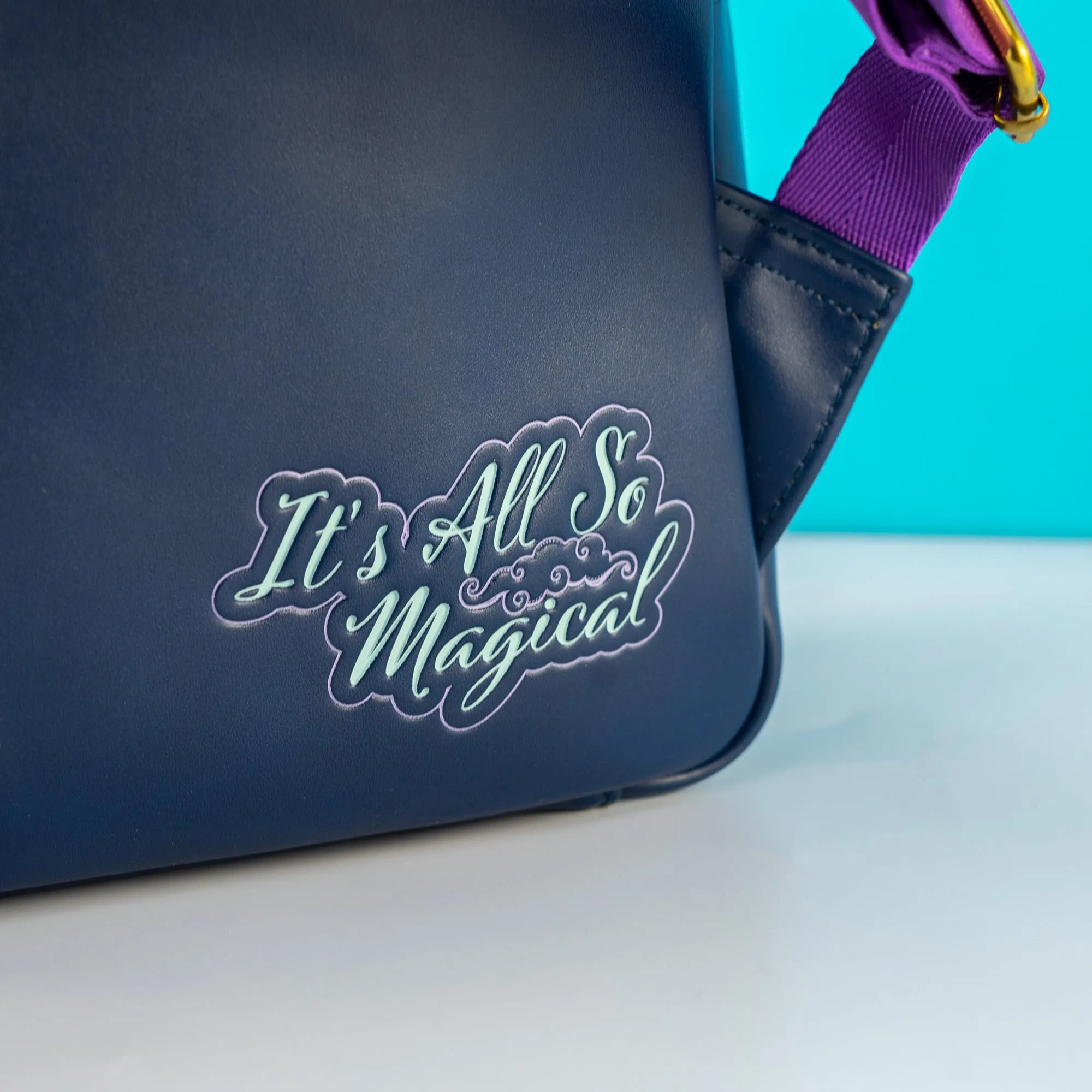 Loungefly x Disney Aladdin Princess Jasmine and Rajah Floral Print Mini Backpack