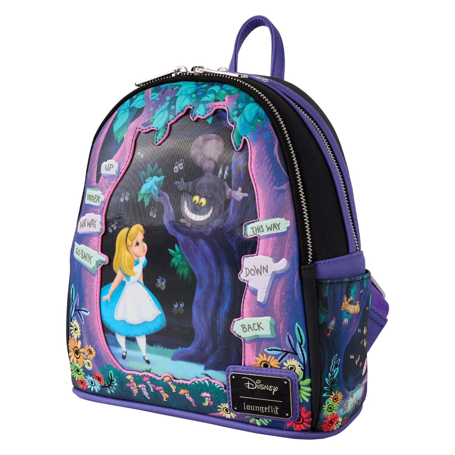 Loungefly x Disney Alice in Wonderland Tulgey Wood Mini Backpack