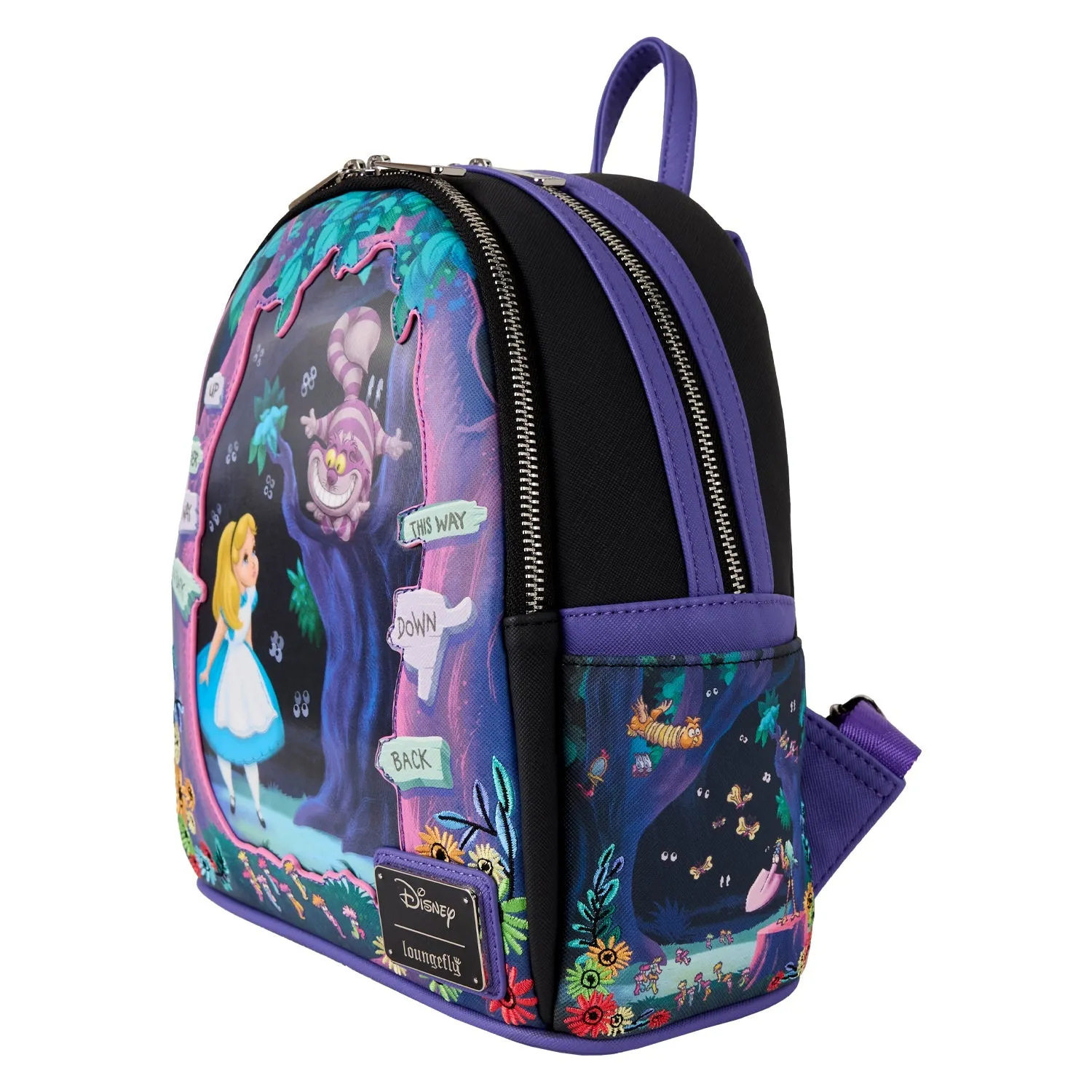 Loungefly x Disney Alice in Wonderland Tulgey Wood Mini Backpack