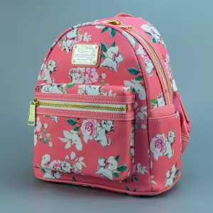 Loungefly x Disney Aristocats Marie Pink Floral Print Mini Backpack