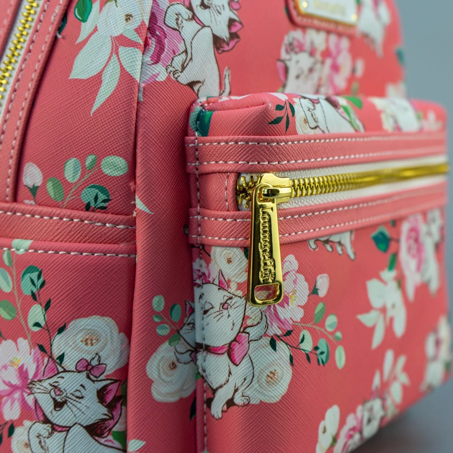 Loungefly x Disney Aristocats Marie Pink Floral Print Mini Backpack