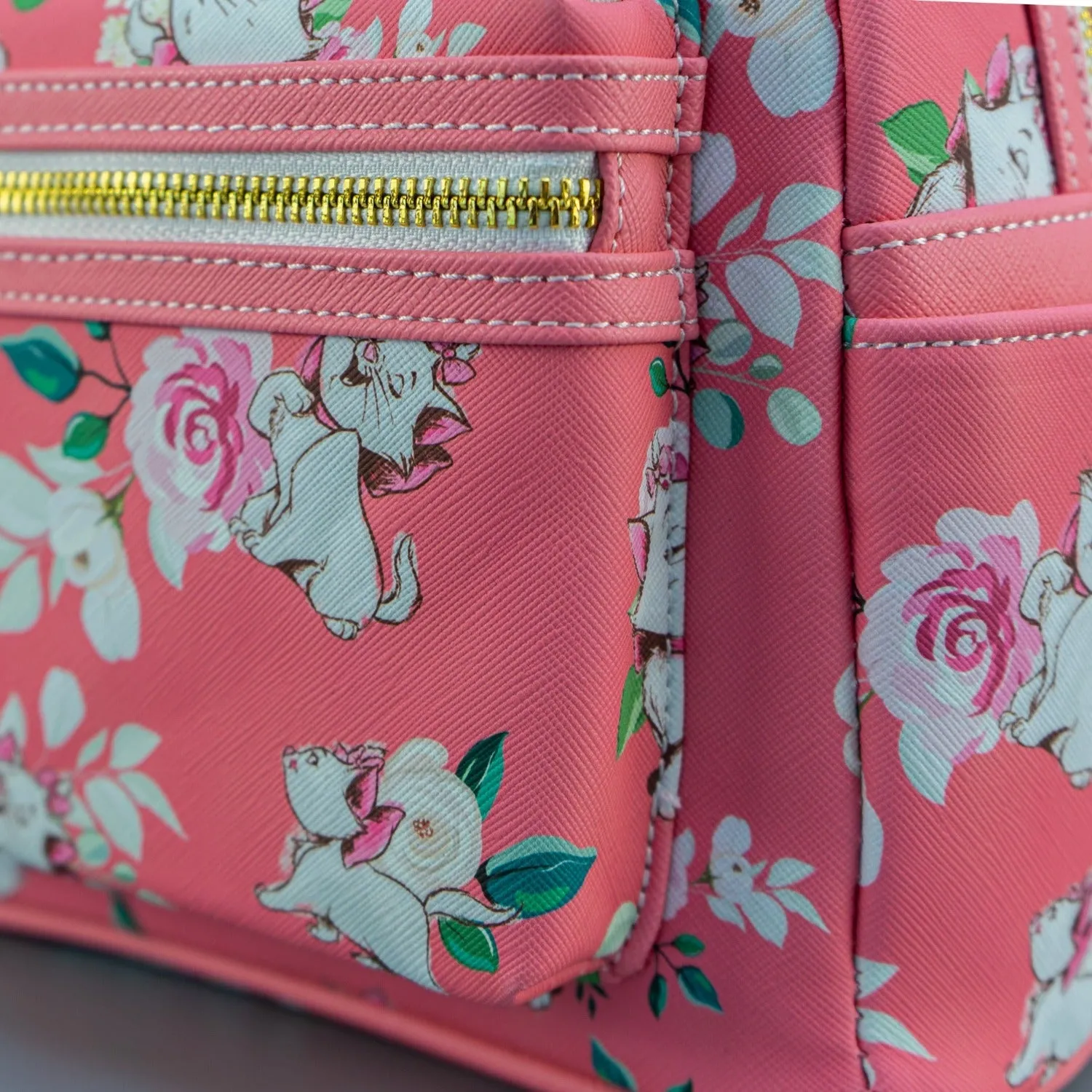 Loungefly x Disney Aristocats Marie Pink Floral Print Mini Backpack