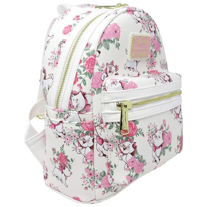 Loungefly x Disney Aristocats Marie White All Over Print Mini Backpack