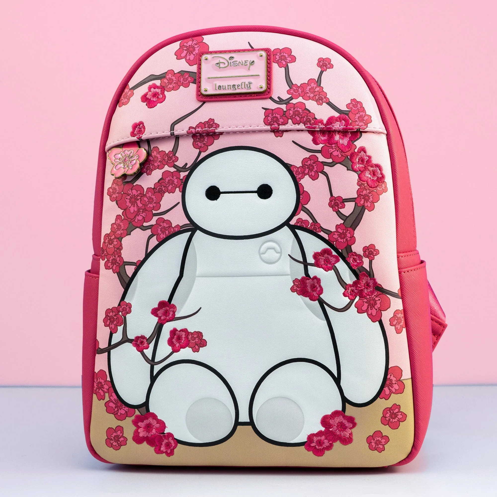 Loungefly x Disney Baymax Sakura Flowers Mini Backpack