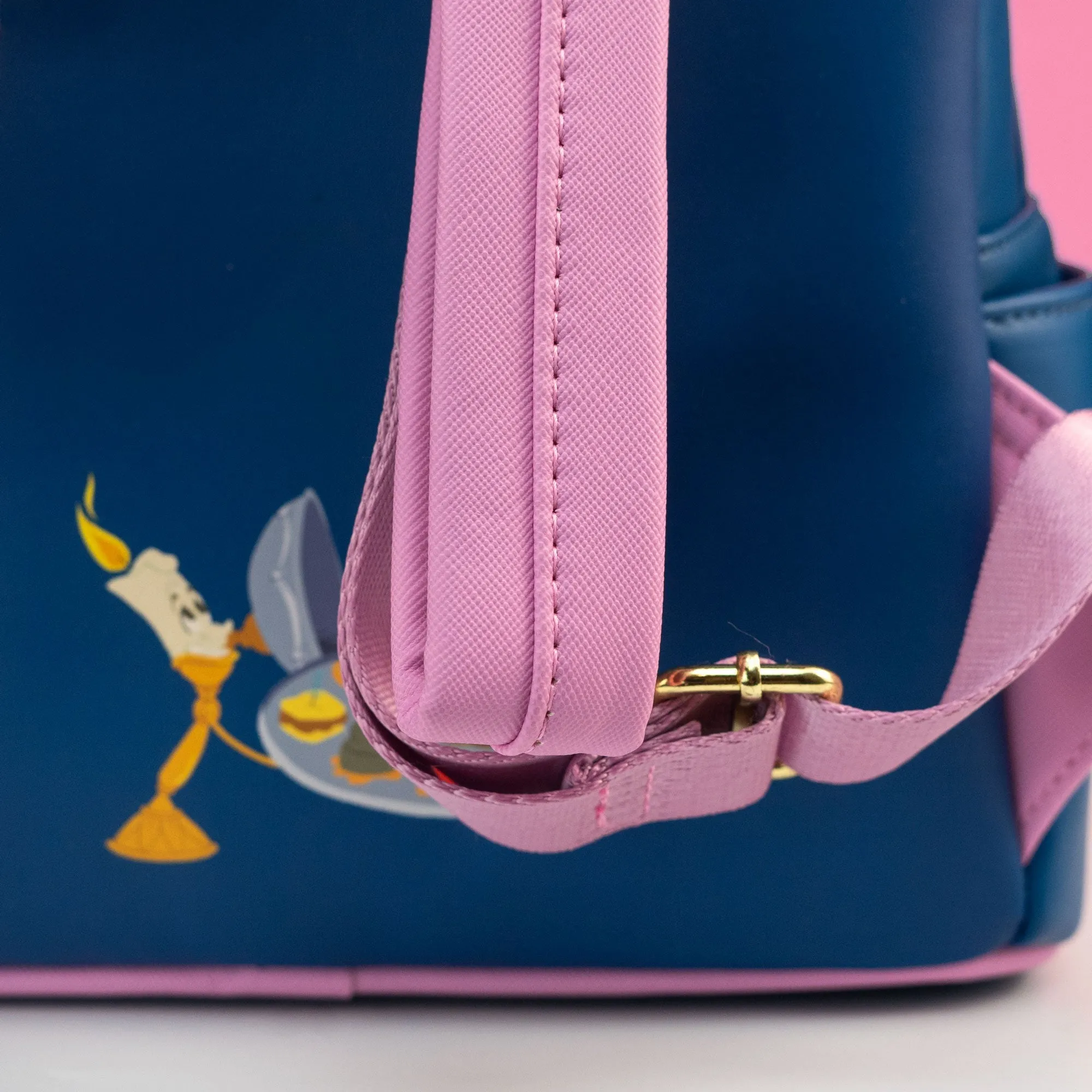 Loungefly x Disney Beauty and The Beast Cogsworth Be Our Guest Mini Backpack