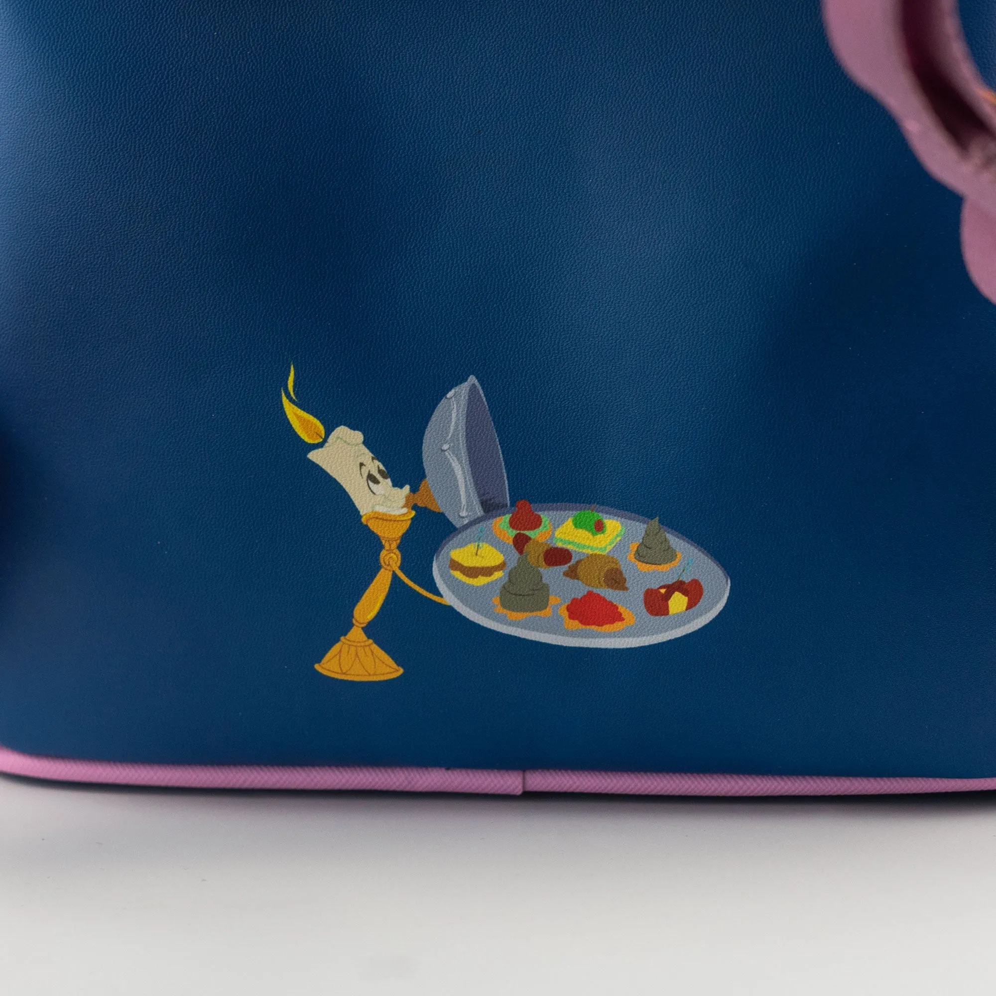 Loungefly x Disney Beauty and The Beast Cogsworth Be Our Guest Mini Backpack