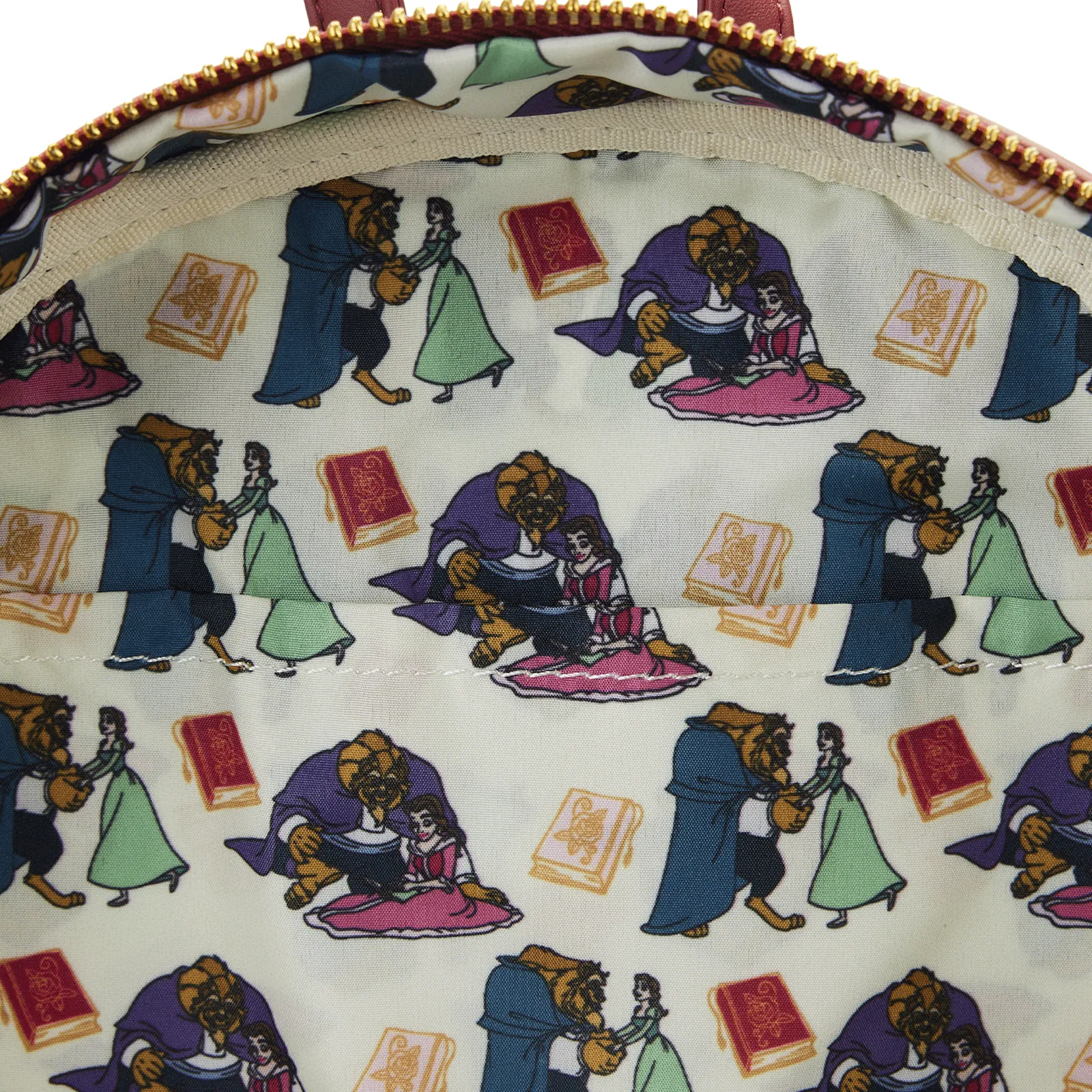 Loungefly x Disney Beauty and the Beast Library Scene Mini Backpack