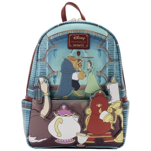 Loungefly x Disney Beauty and the Beast Library Scene Mini Backpack
