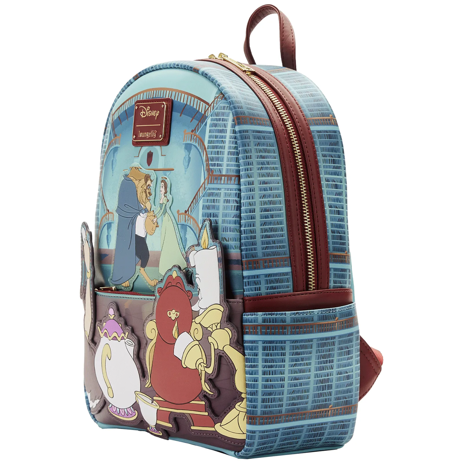 Loungefly x Disney Beauty and the Beast Library Scene Mini Backpack