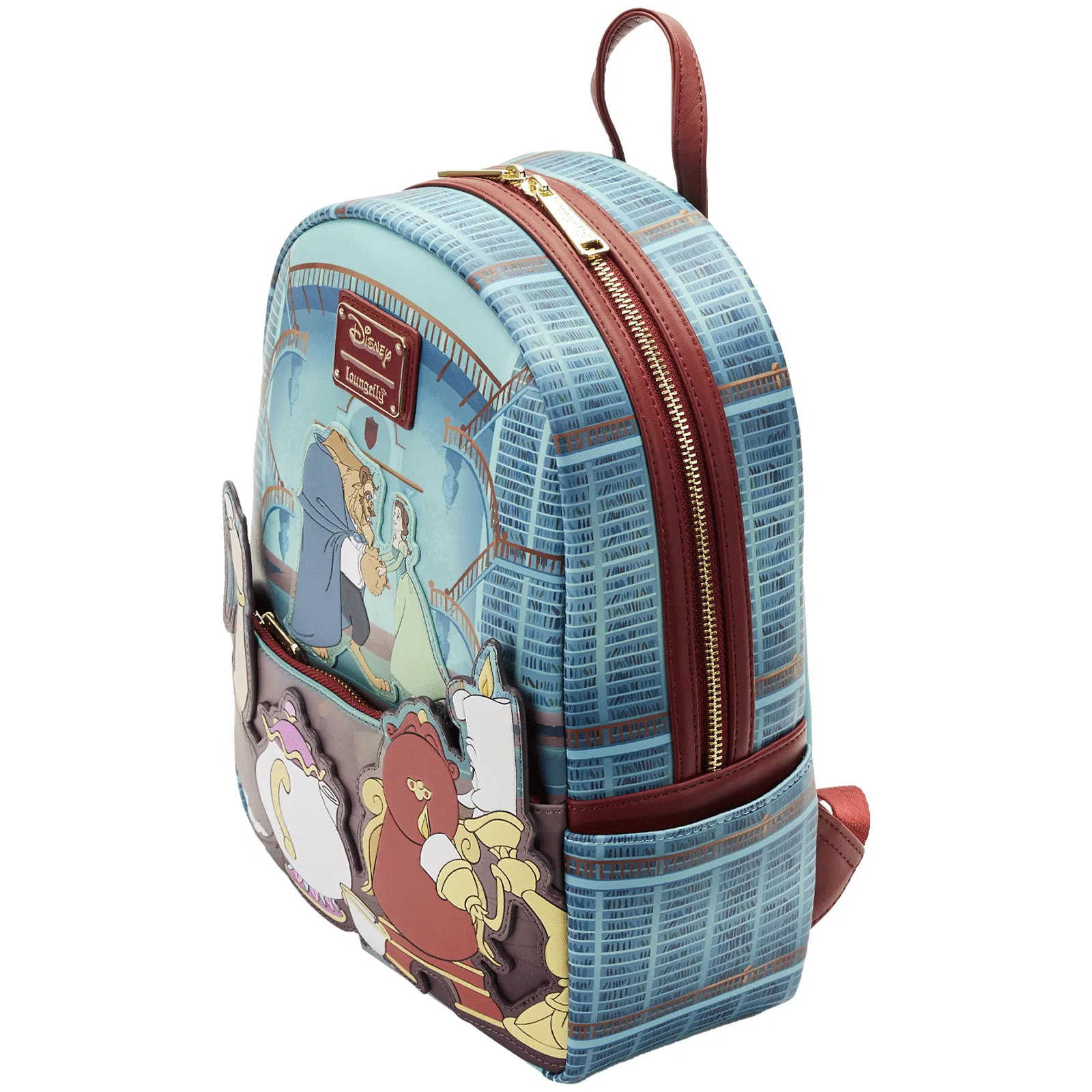 Loungefly x Disney Beauty and the Beast Library Scene Mini Backpack