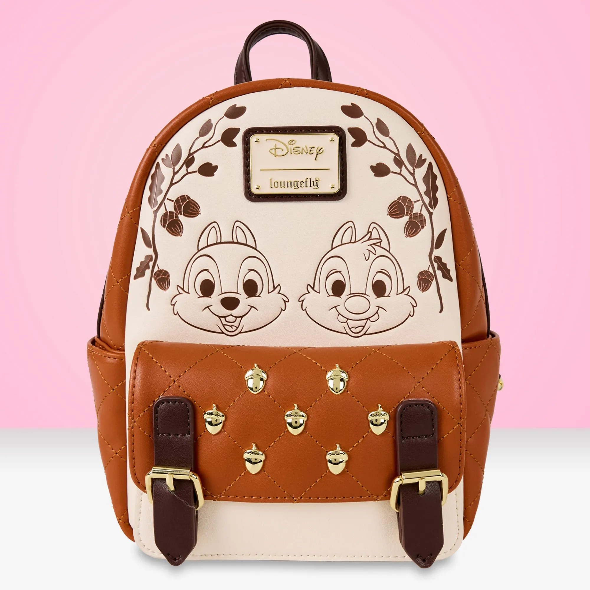 Loungefly x Disney Chip and Dale Quilted Mini Backpack