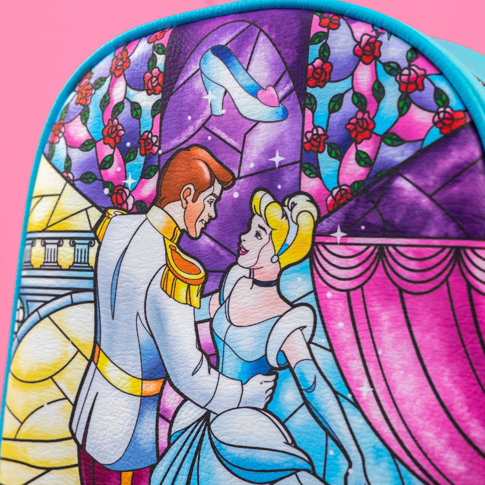 Loungefly x Disney Cinderella Stained Glass Mini Backpack