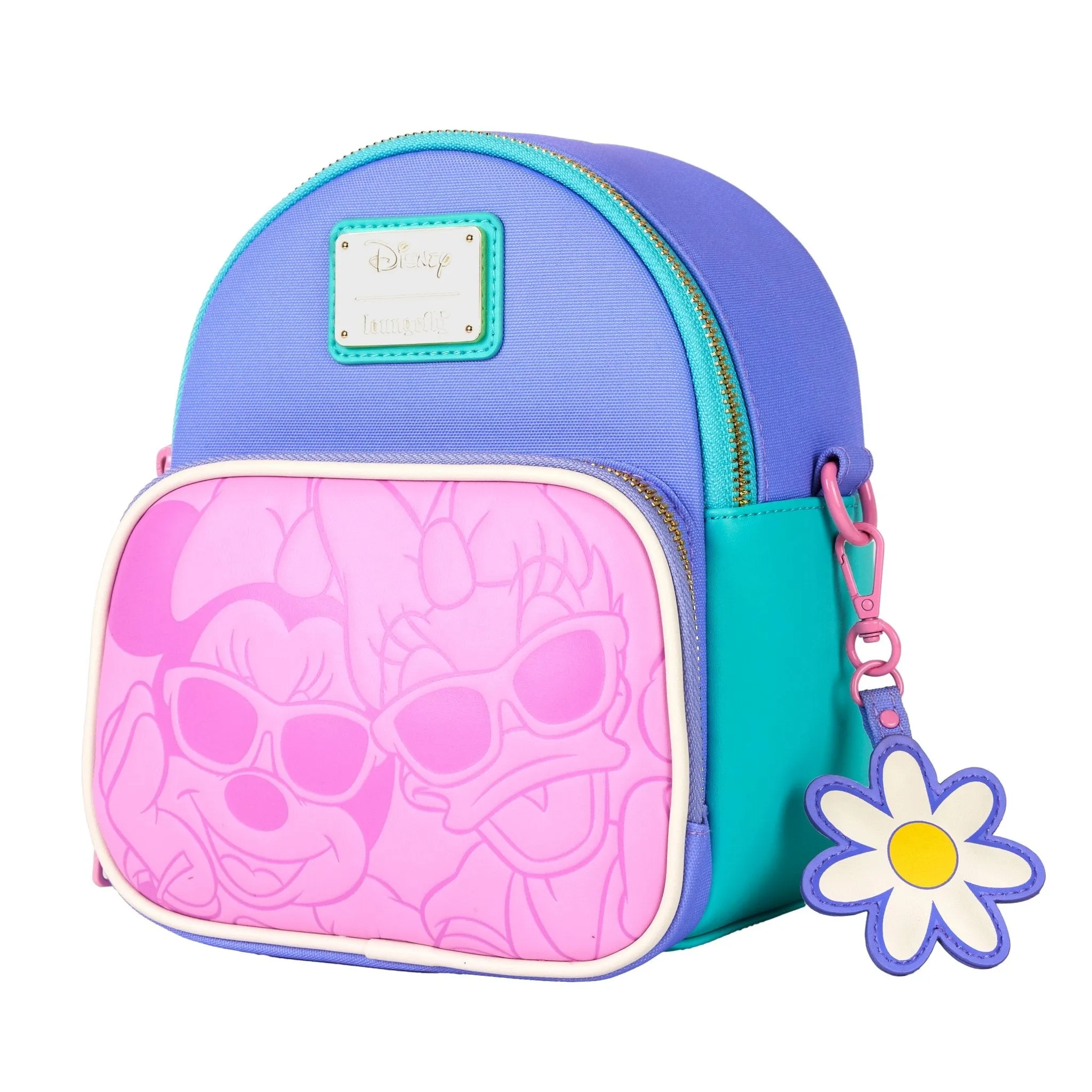 Loungefly x Disney Daisy Duck & Minnie Mouse Mini Convertible Backpack