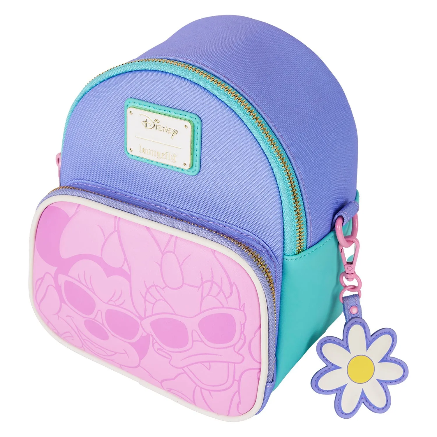 Loungefly x Disney Daisy Duck & Minnie Mouse Mini Convertible Backpack