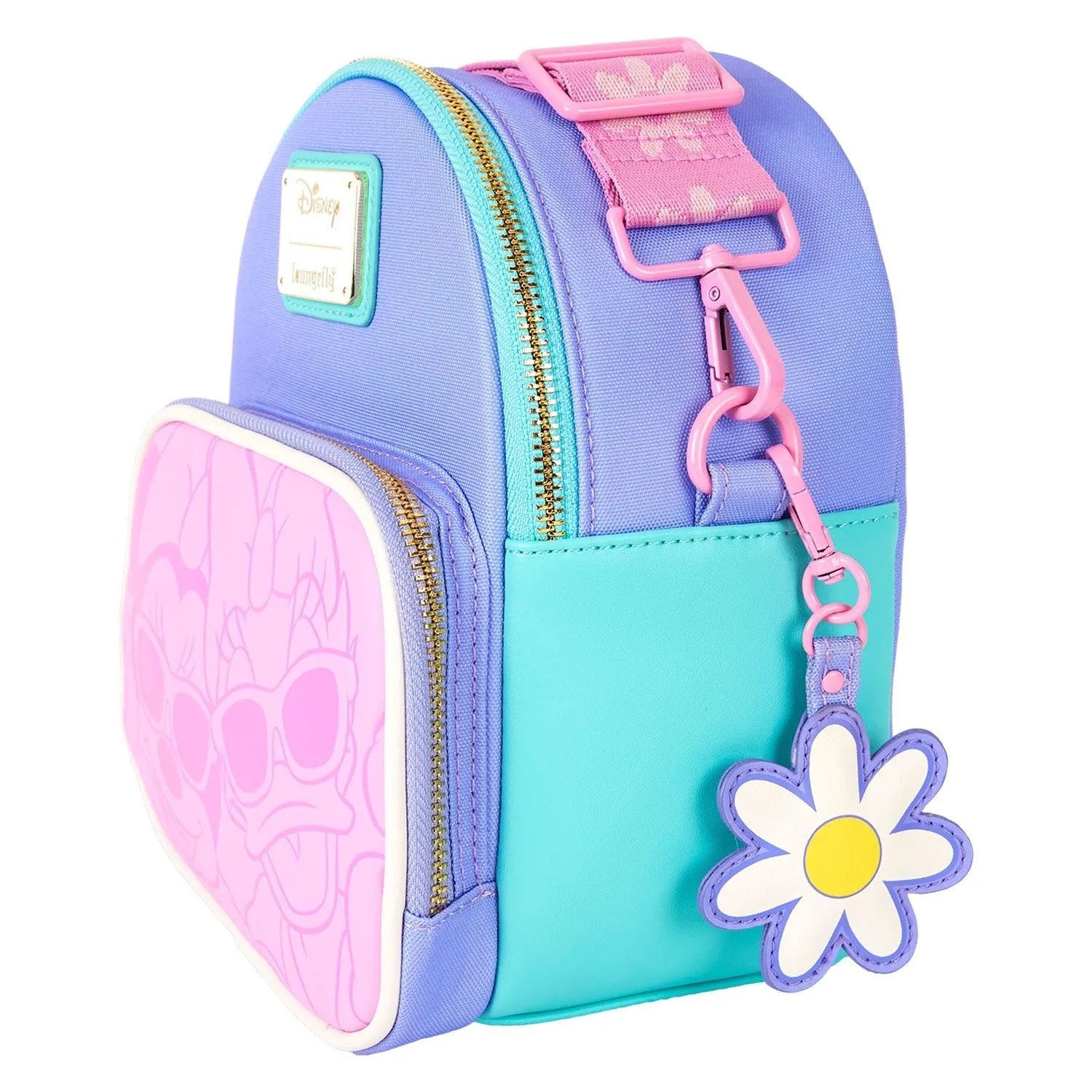 Loungefly x Disney Daisy Duck & Minnie Mouse Mini Convertible Backpack
