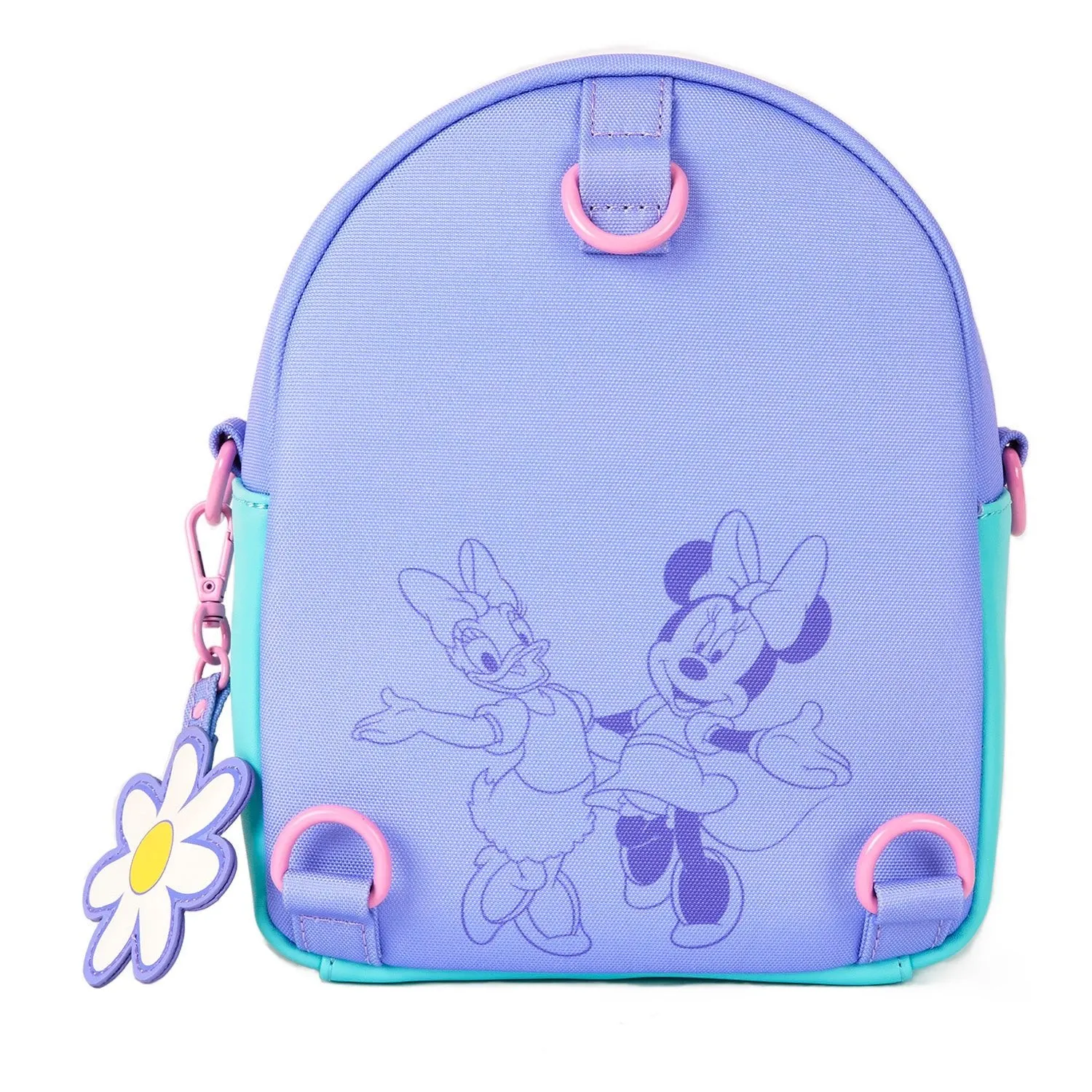 Loungefly x Disney Daisy Duck & Minnie Mouse Mini Convertible Backpack