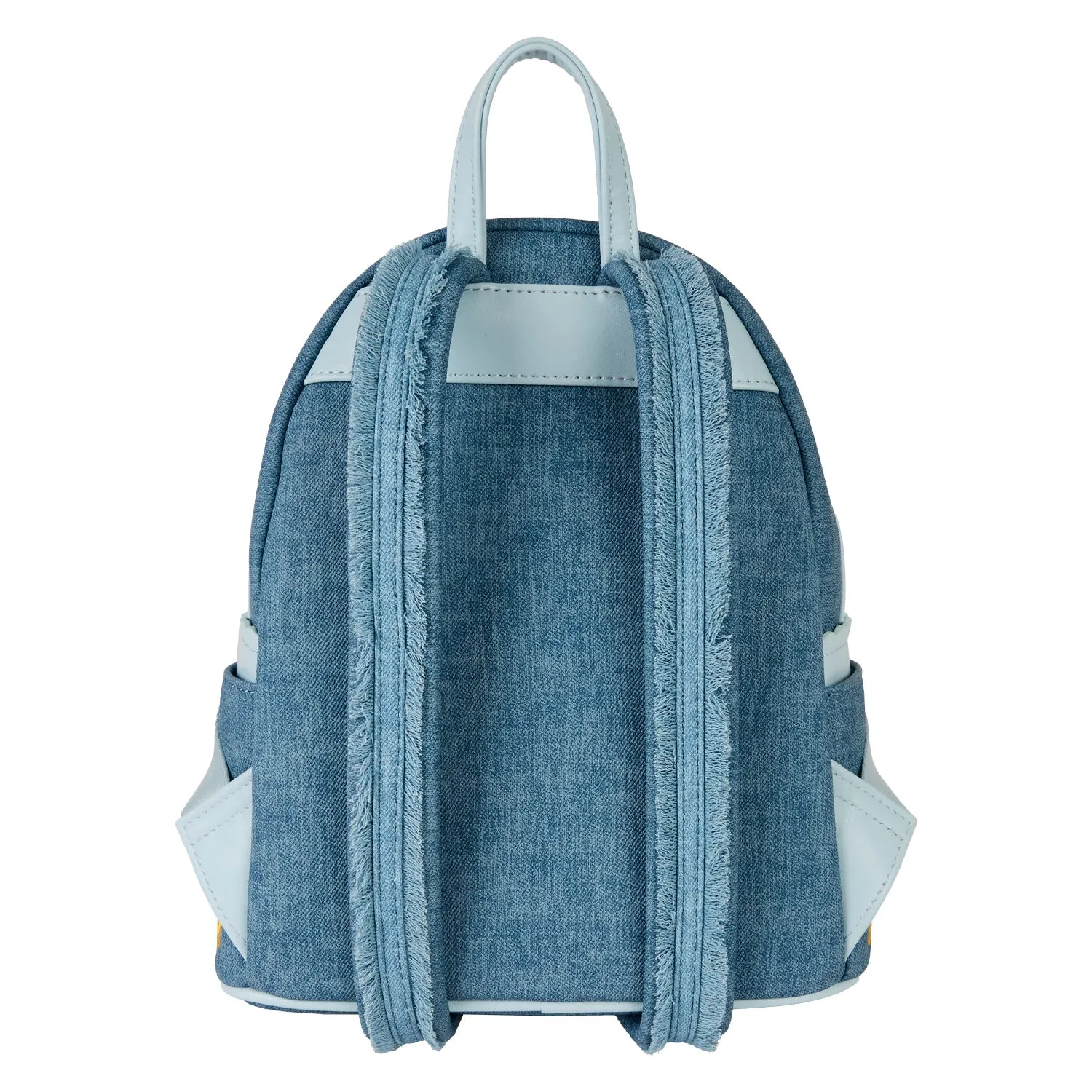 Loungefly x Disney Dogs & Cats Faux Denim Fringe Mini Backpack